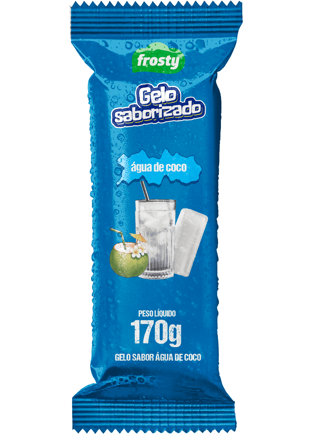 Gelo saborizado Água de coco