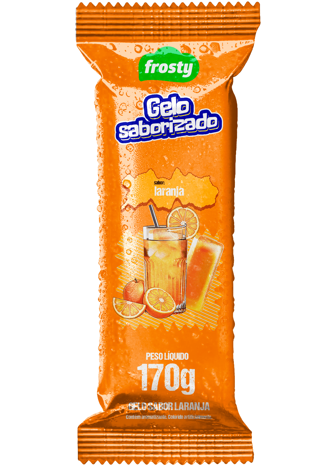 Gelo saborizado Laranja
