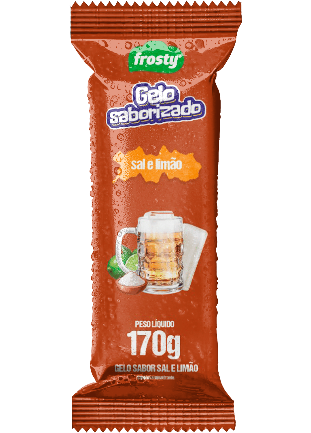 Gelo saborizado Sal e Limão