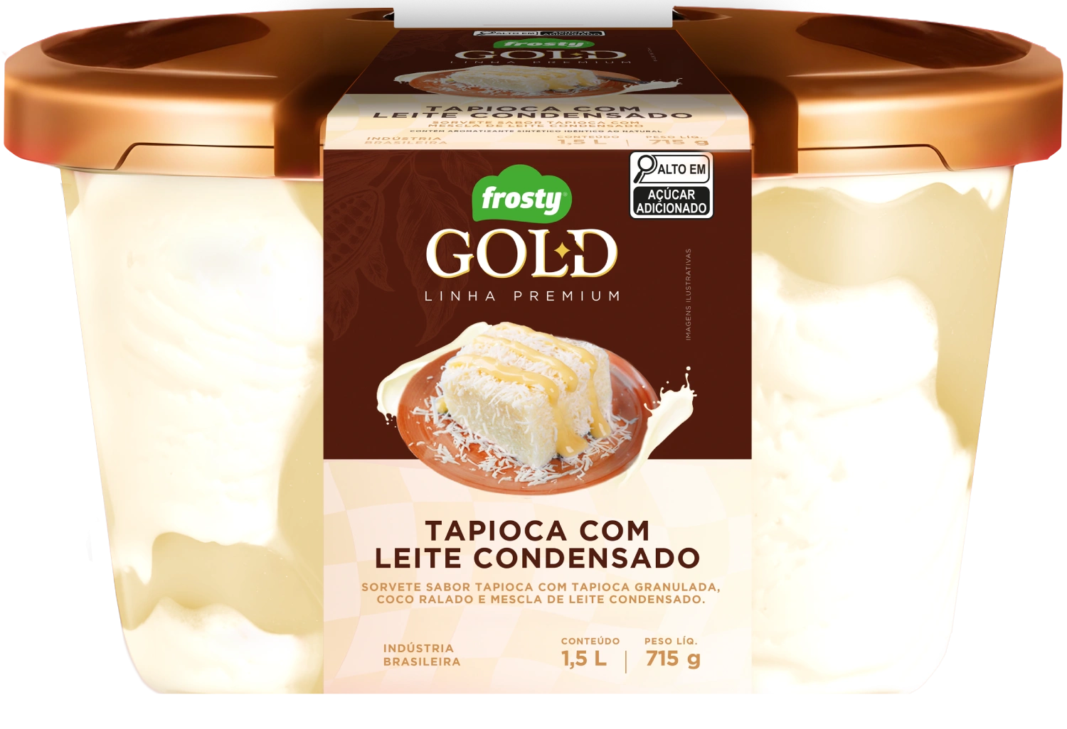 Sorvete Tapioca com Leite Condensado 1,5L